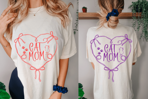 Cat Mom PNG Graphics for Crafts & Blogs