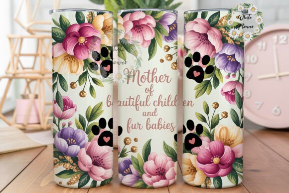 Dog Mom Floral Tumbler PNG: A Designer's Review for Embroidery