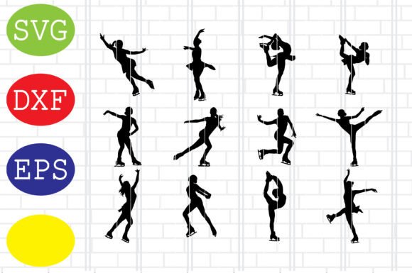 Figure Skating Svg for Crafts and Graphics