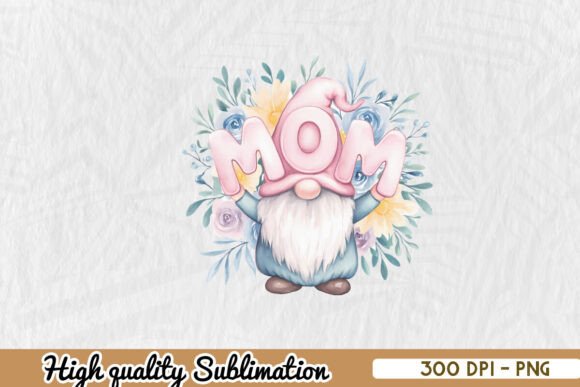 Happy Mom Easter Sublimation PNG: Graphics for Crafts