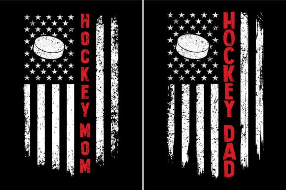Hockey Dad. Hockey Mom Graphics for Crafts