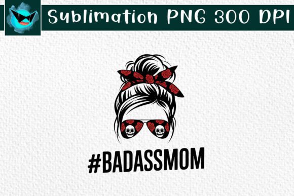 Messy Bun Mom Skull Hair Love: Graphics for Crafts
