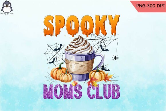 Mom Club Halloween PNG: Graphics for Crafts & Brands