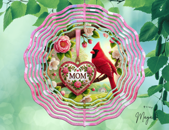 Mom Red Cardinal Wind Spinner: Crafts & Graphics Review