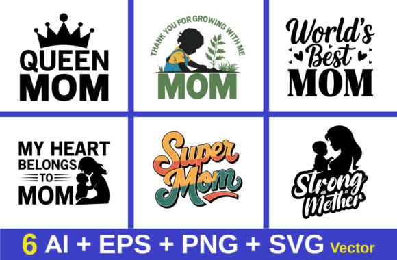 Mom Tshirt Design for Crafts and Graphics