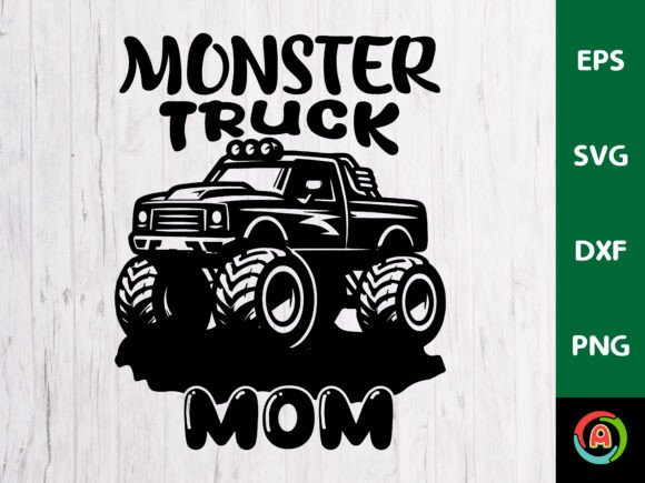 Monster Truck Mom: Bold Graphics for Crafts