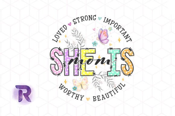 She is Mom Happy PNG: Graphics for Crafts