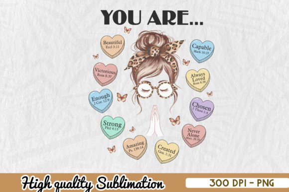 You Are Beautiful Mom PNG: Graphics for Crafts